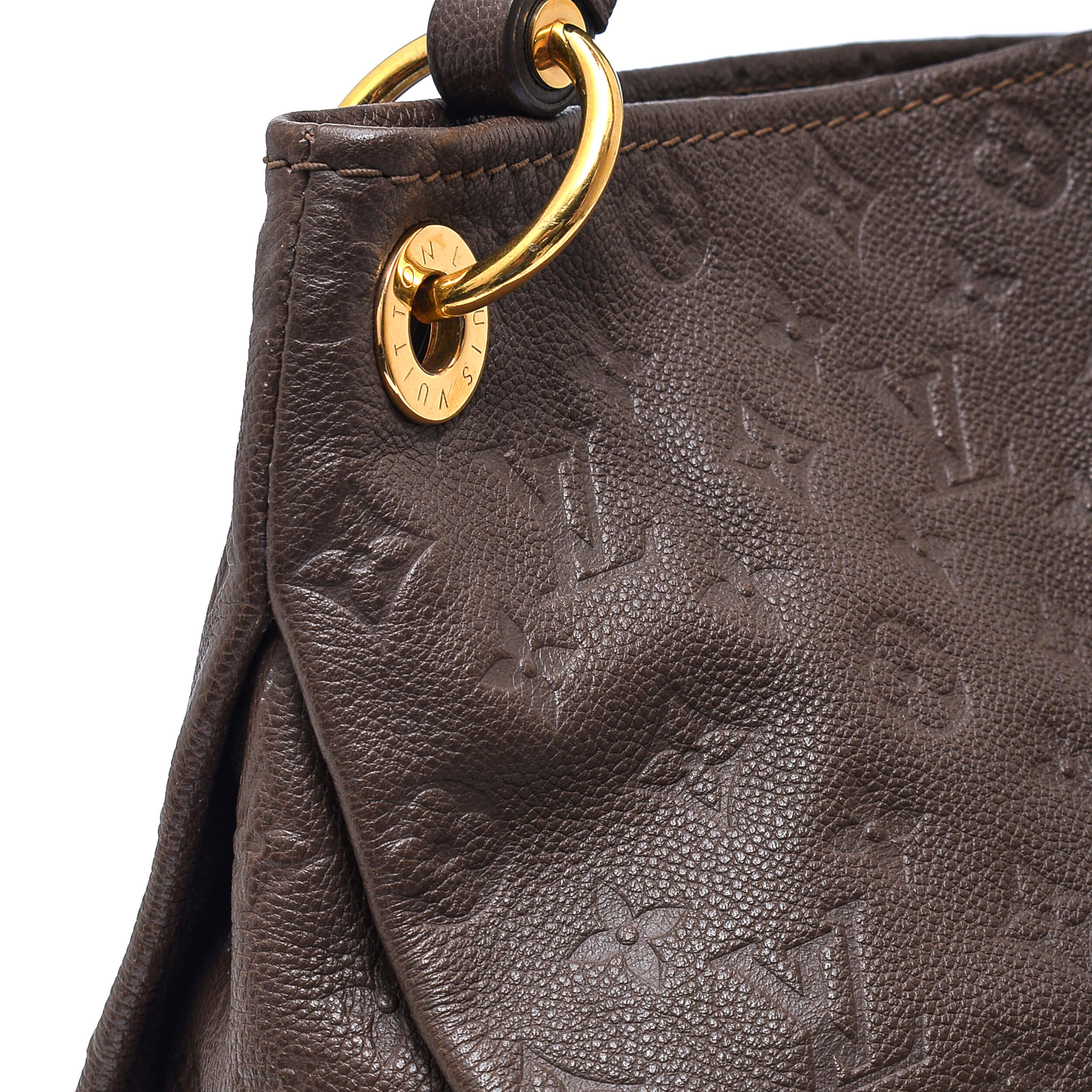 Louis Vuitton - Taupe Glace Empreinte Monogram Leather Artsy MM Bag